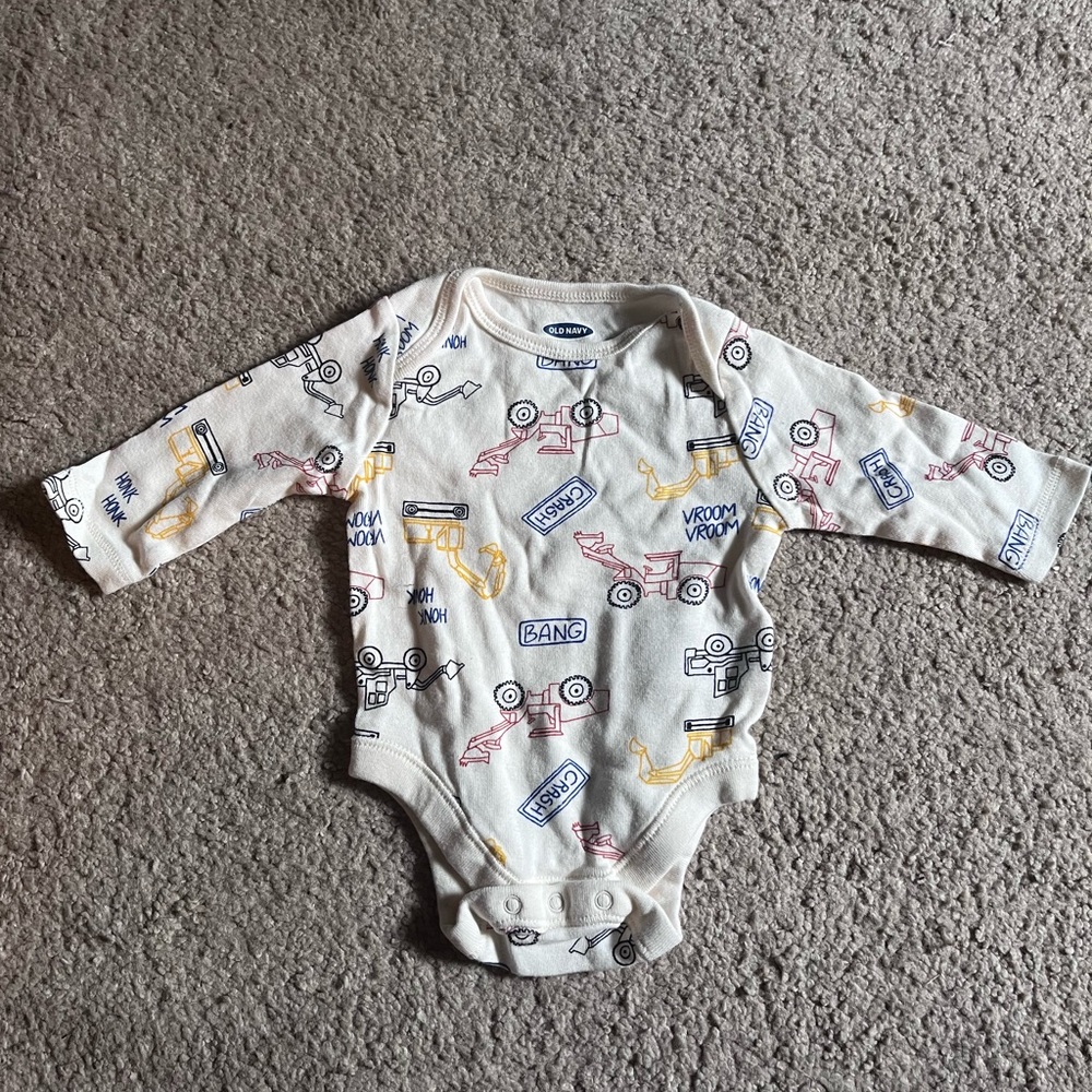 Old navy 3 Month Boys Truck onesie
